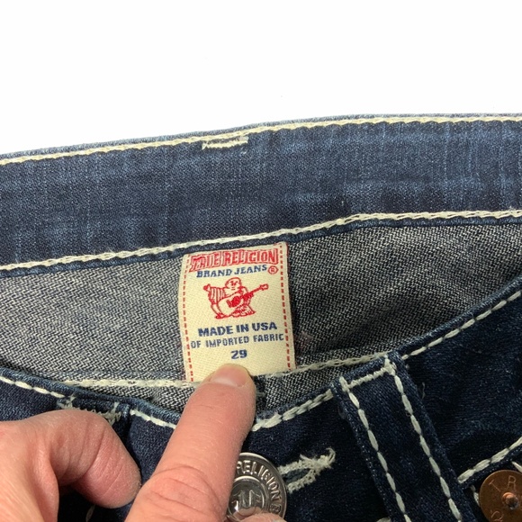 True Religion Joey Big 7 Flare Jeans - Size 29 LONG - Picture 10 of 12